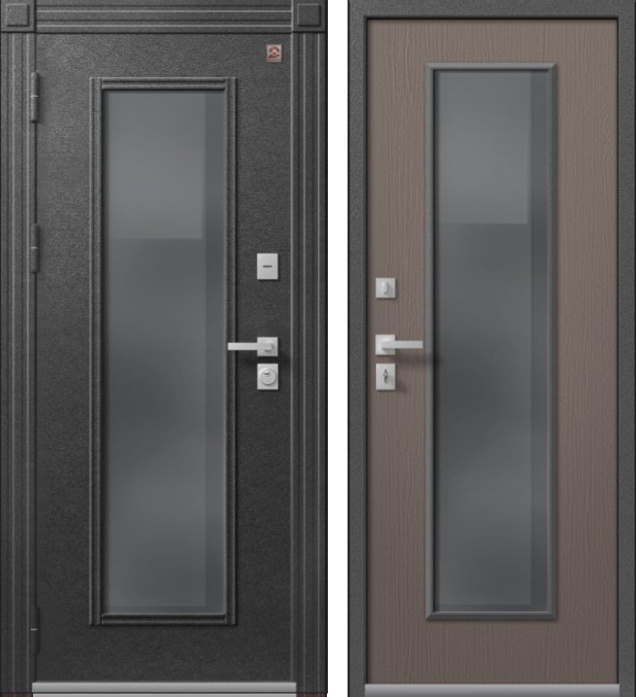 Фото Дверь Термо Premium 2 Антрацит Муар - Софт Софт ясень грей DIS007385