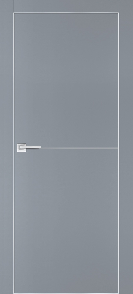 Фото Межкомнатная дверь PX-19 AL кромка с 4-х ст. Серый матовый