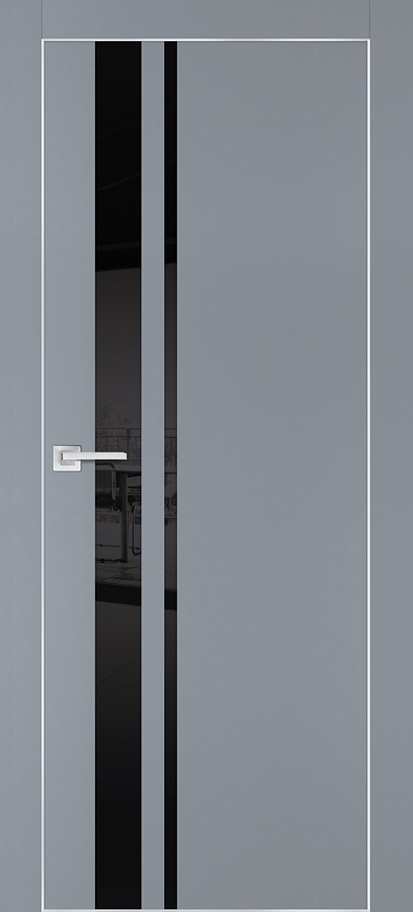 Фото Межкомнатная дверь PX-16  AL кромка с 4-х ст. Серый матовый