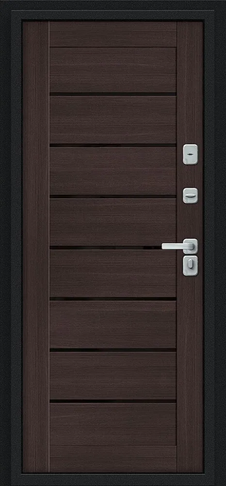 Товар Дверь Thermo Техно Декор-2 Букле черное/Wenge Veralinga BR5307