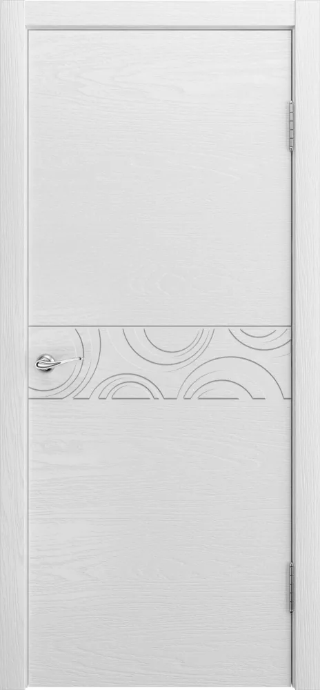 Фото Межкомнатная дверь Комбо 02 Ясень белоснежный