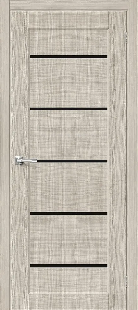 Межкомнатная дверь Мода-22 Black Line Cream Melinga BR6066