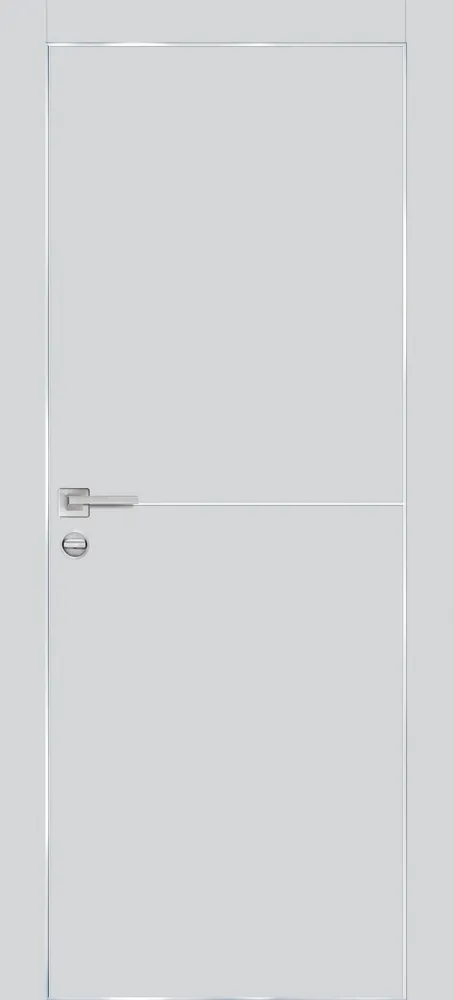 Фото Межкомнатная дверь PX-19 AL кромка с 4-х ст. Сапфир матовый