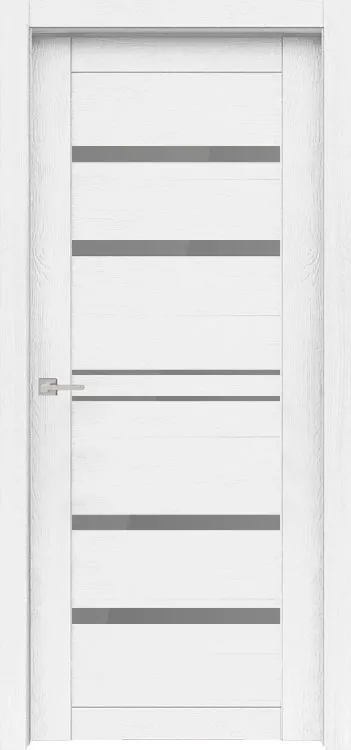 Фото Межкомнатная дверь Легенда Велюкс 1 Ясень сноу Ясень сноу Стекло Сатинато графит